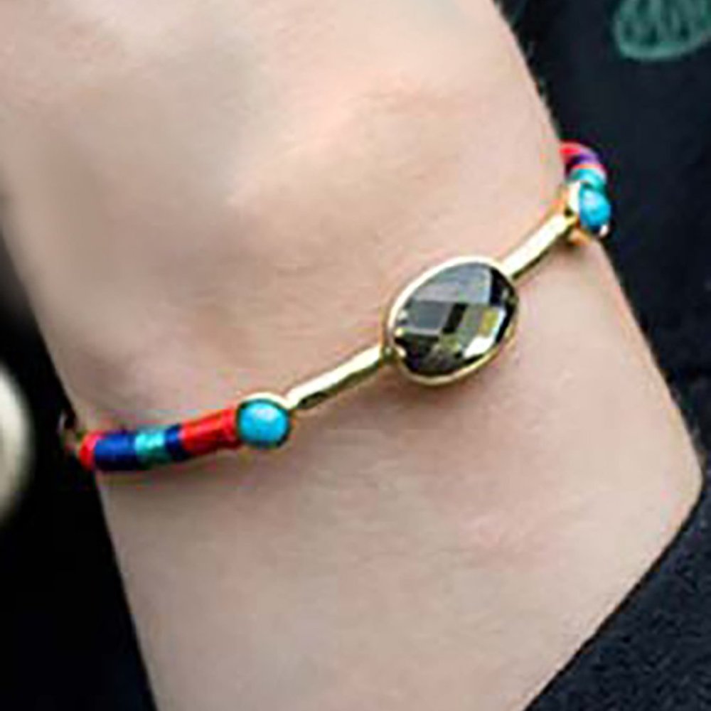 HIPANEMA Valmy Bangle in Gold/Amber